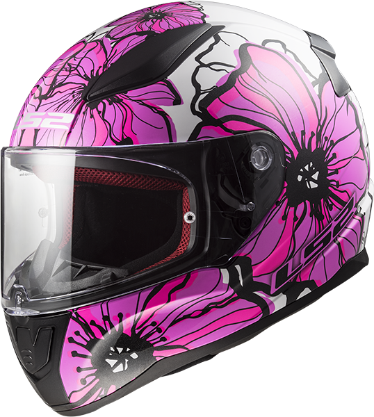 Casco Integrale per moto Rosa LS2 FF353 RAPID POPPIES PINK