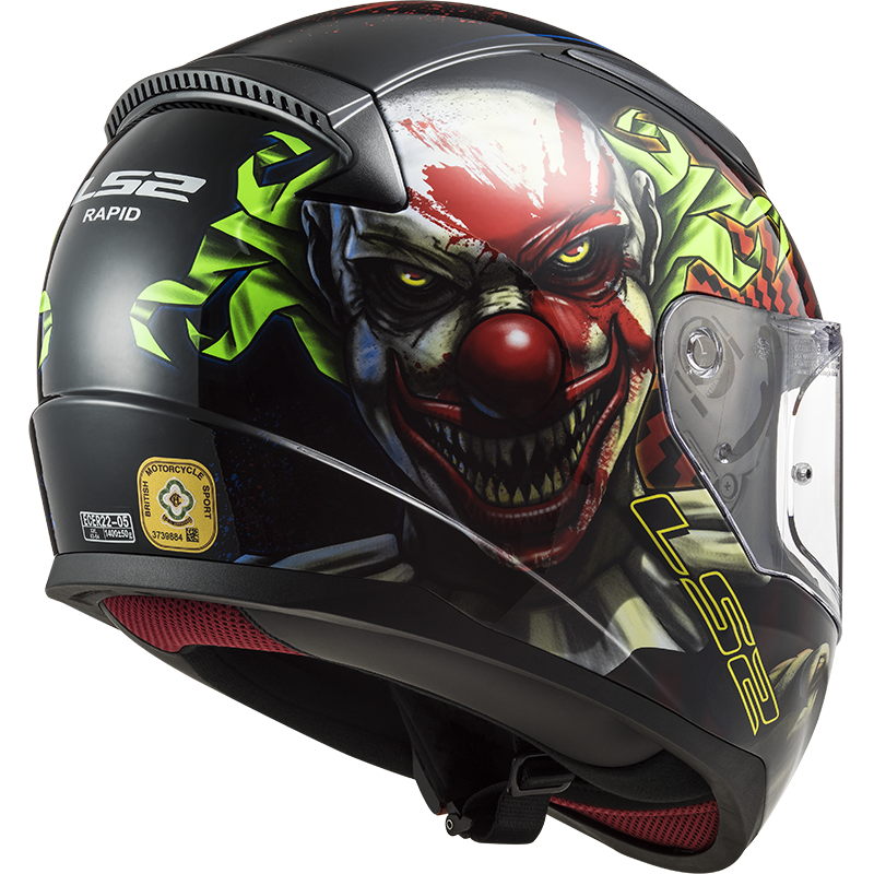 Casco Integrale per moto Nero con Jocker LS2 FF353 RAPID HAPPY DREAMS