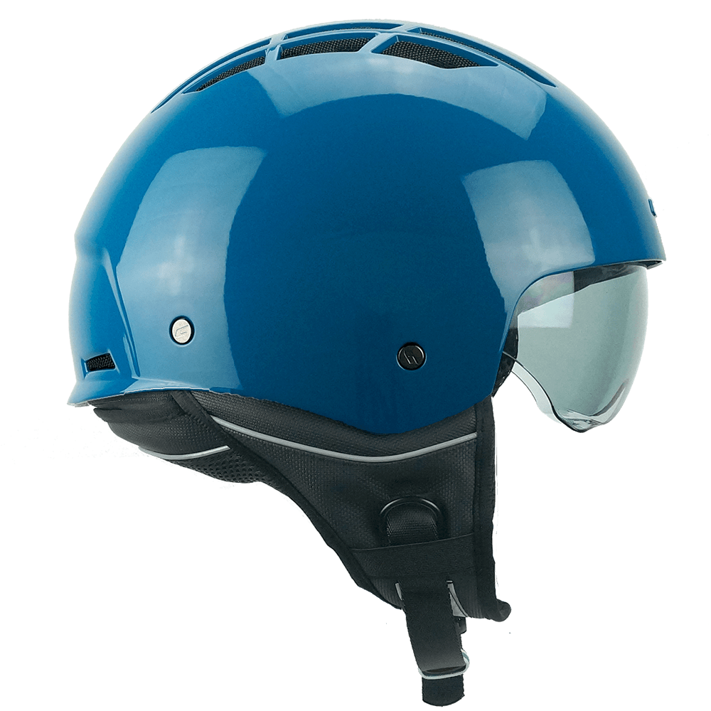 Casco Jet Cgm Uomo Donna Scooter 111A SLOT MONO Ottanio con riciclo aria interno