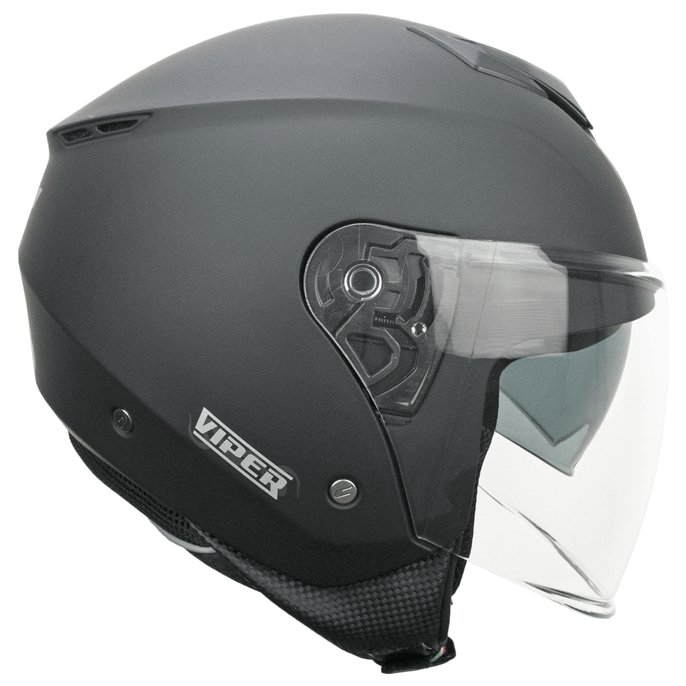 Casco Jet Cgm Uomo Donna 125A VIPER MONO Nero opaco