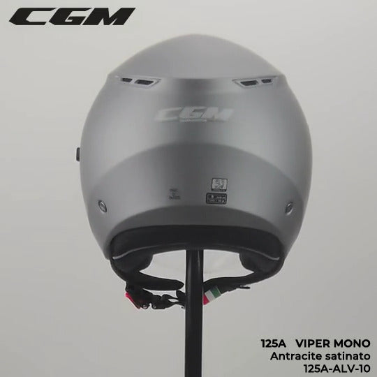 Casco Jet Cgm Uomo Donna 125A VIPER MONO Antracite satinato