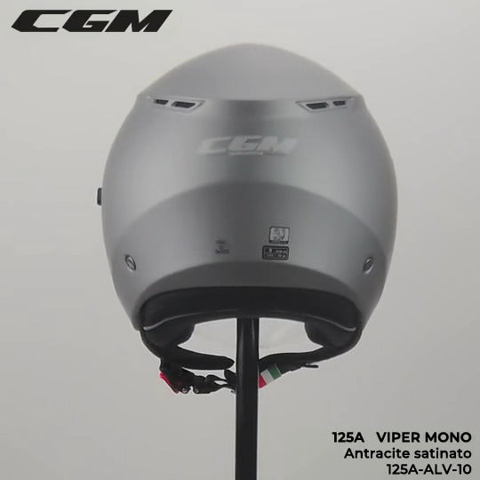 Casco Jet Cgm Uomo Donna 125A VIPER MONO Antracite satinato
