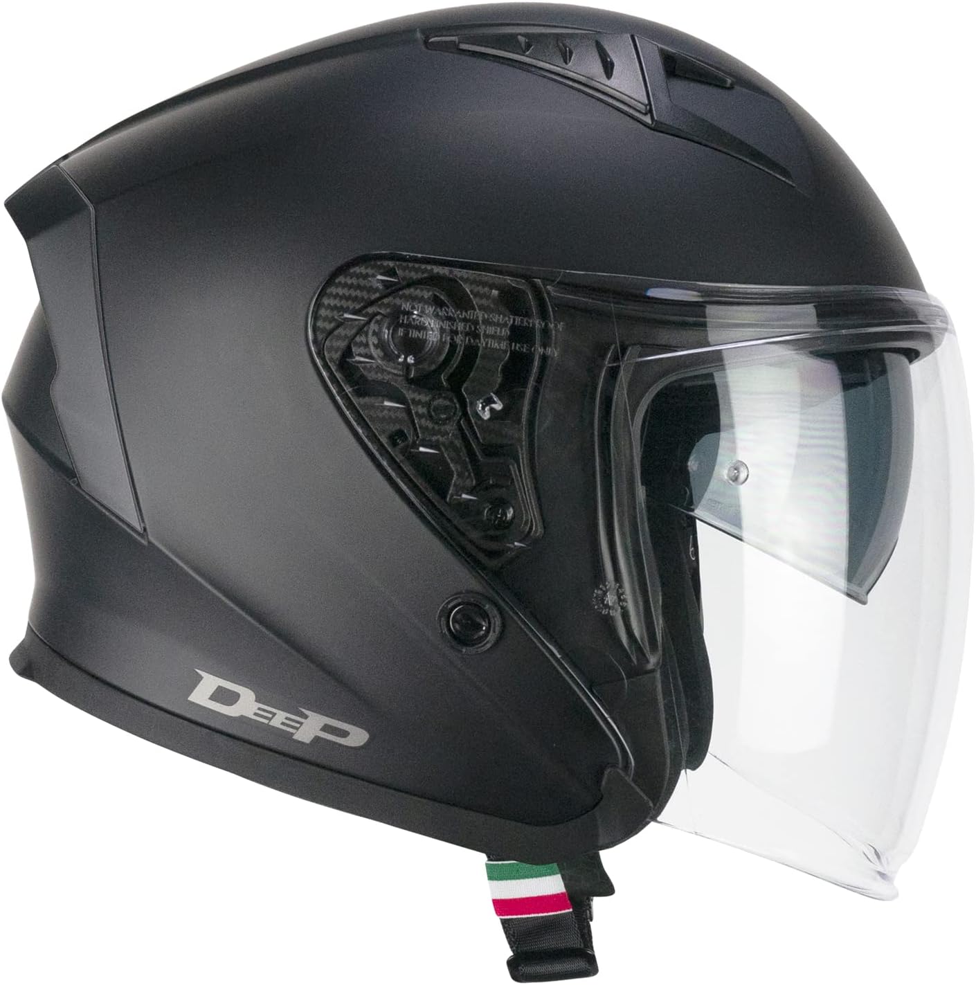 Casco Jet Uomo Donna Cgm 127 DEEP Doppia visiera Nero Opaco  