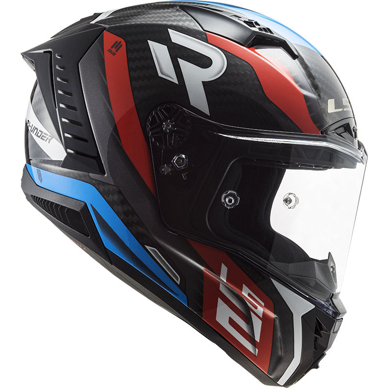 Casco Integrale per moto LS2 FF805 THUNDER CARBON SUPRA RED BLUE