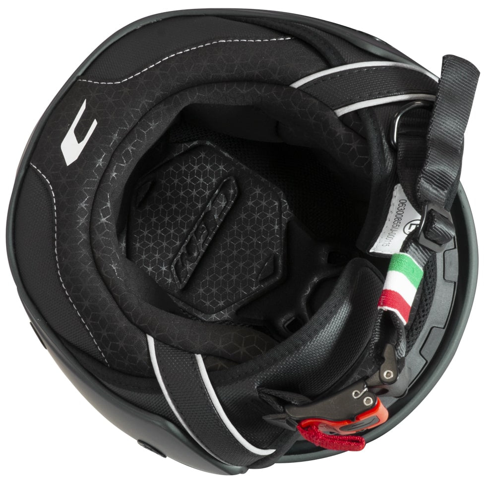 Casco Jet Cgm Uomo Donna Scooter 169A ILLI MONO Nero opaco