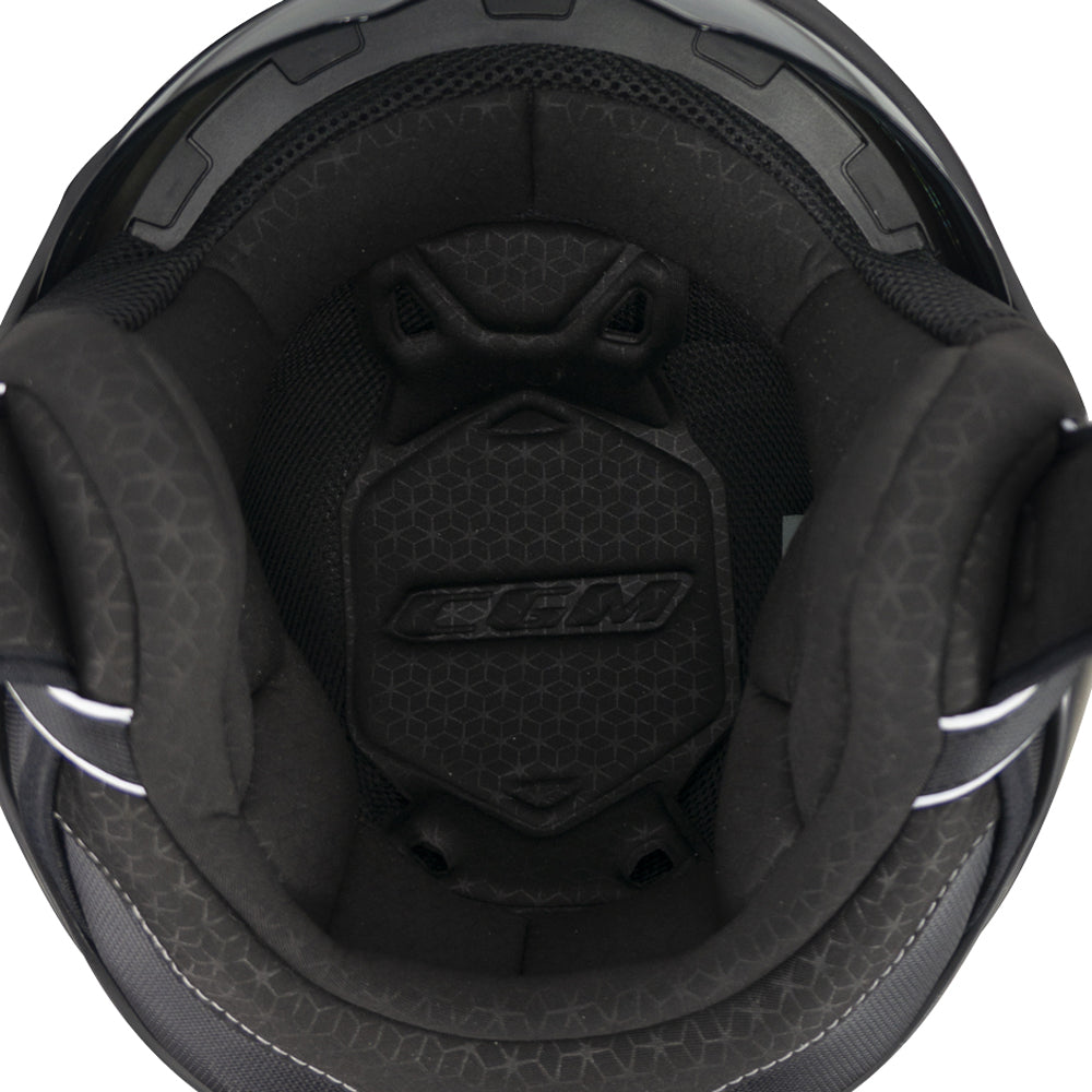 Casco Jet Cgm Uomo Donna Scooter 169G ILLI SPORT Grafite Nero