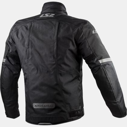 Giacca per moto in tessuto impermeabile Uomo Nera LS2 SERRA EVO MAN JACKET BLACK