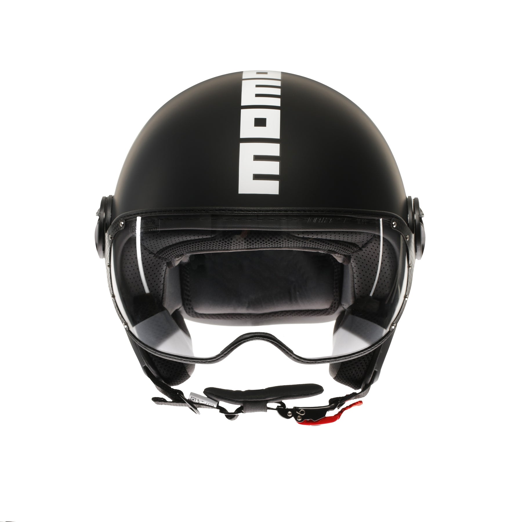 Casco moto jet Momo Design FGTR CLASSIC Mono E2206 Nero opaco / bianco