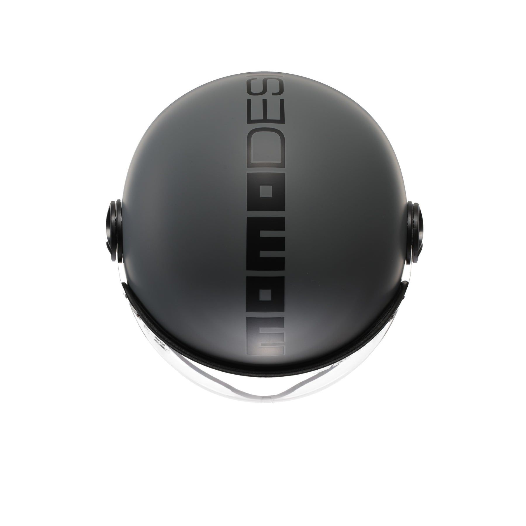 Casco moto jet Momo Design FGTR CLASSIC Mono E2206 Grigio opaco / nero