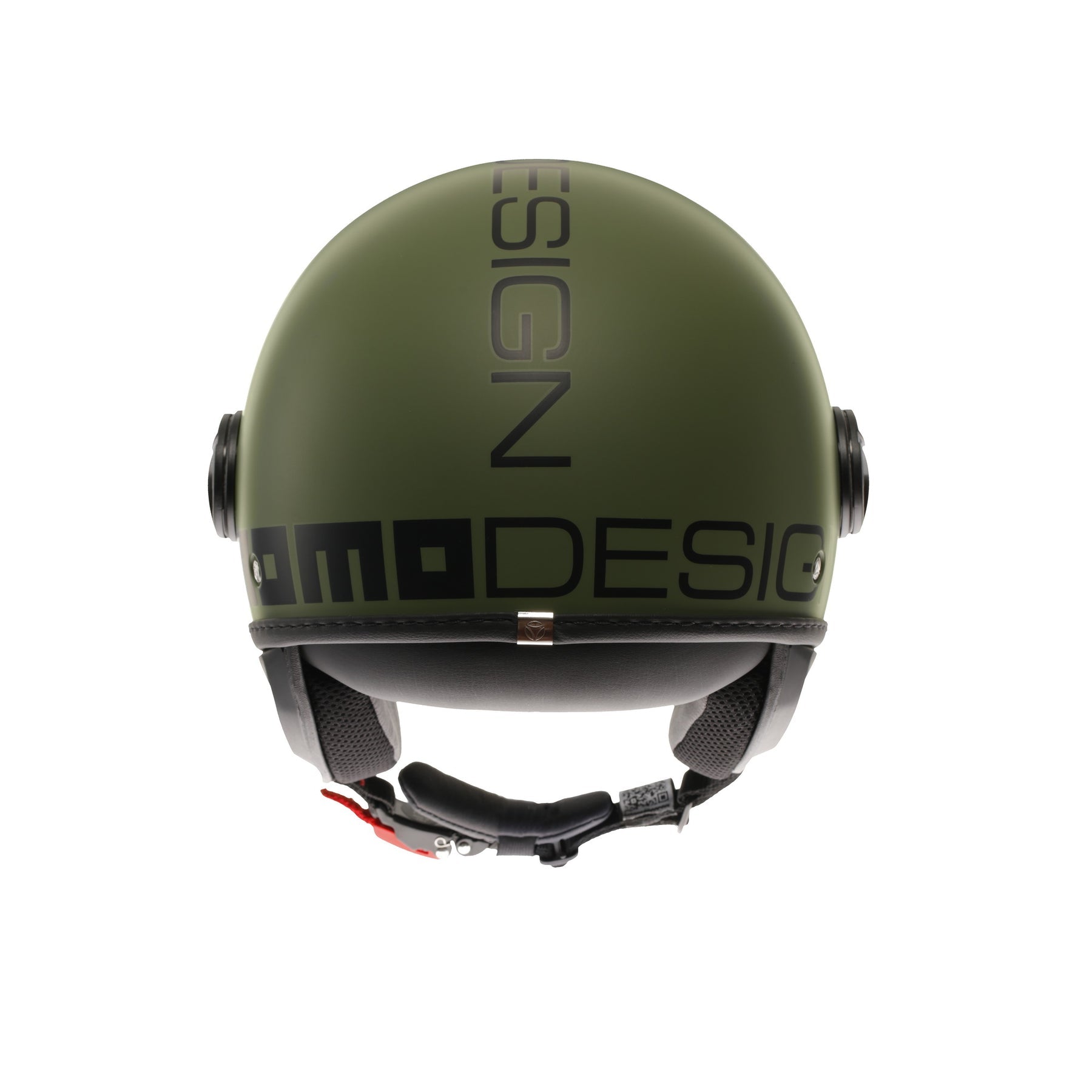 Casco moto jet Momo Design FGTR CLASSIC Mono E2206 Verde militare opaco / nero