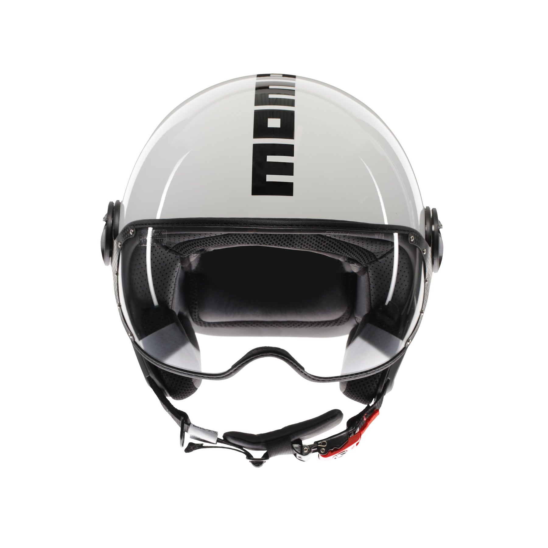 Casco moto jet Momo Design FGTR CLASSIC Mono E2206 Bianco lucido / nero