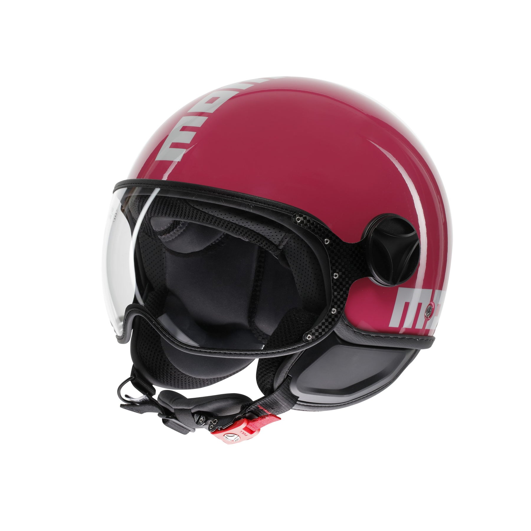 Momo Design Casco moto jet FGTR CLASSIC Candy E2206 Fucsia / bianco