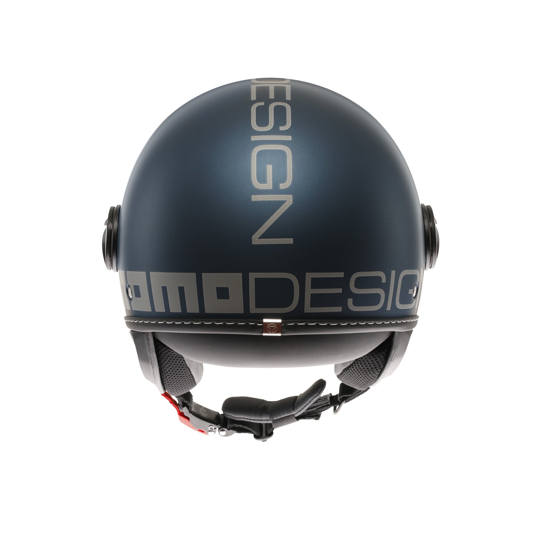 Momo Design Casco moto jet FGTR EVO Mono E2206 Blu avio opaco / silver 