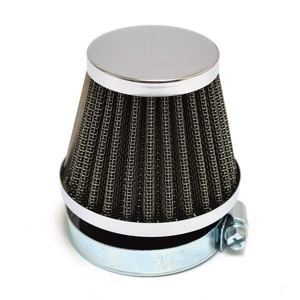 Filtro aria Conico in rete cromato UNIVERSALE MIW FLANGIA Ø 46 MM