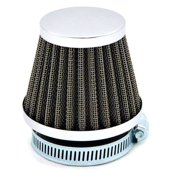Filtro aria Conico in rete cromato UNIVERSALE MIW FLANGIA Ø 48 MM