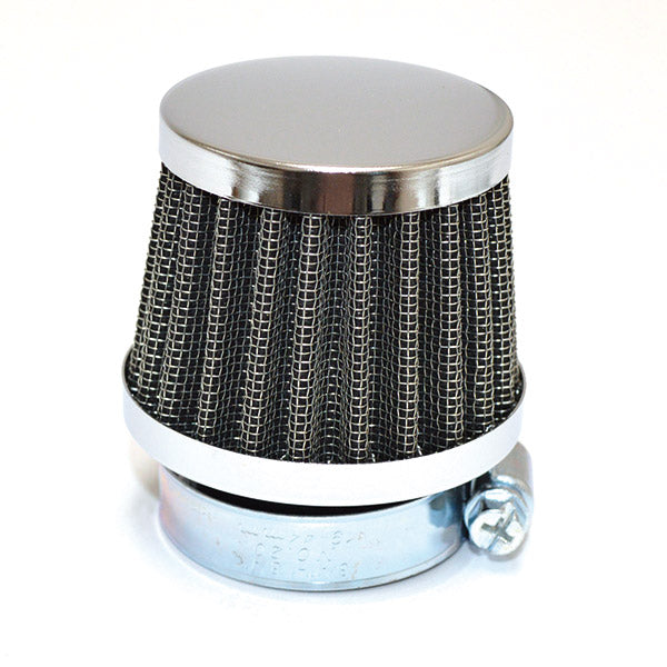 Filtro aria Conico in rete cromato UNIVERSALE MIW FLANGIA Ø 32 MM
