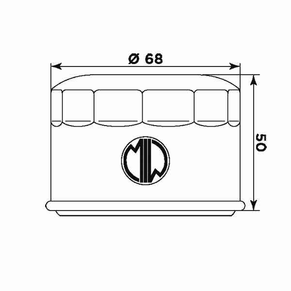 Filtro Olio Meiwa Y4011 - 00128045-5DM134400000