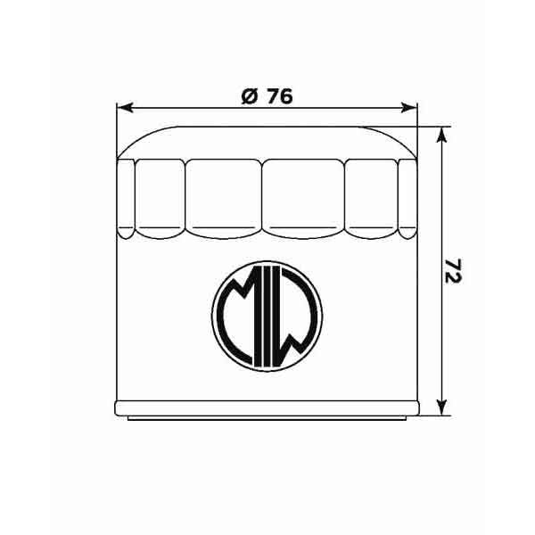 Filtro Olio Meiwa D6001 DUCATI  44440035A