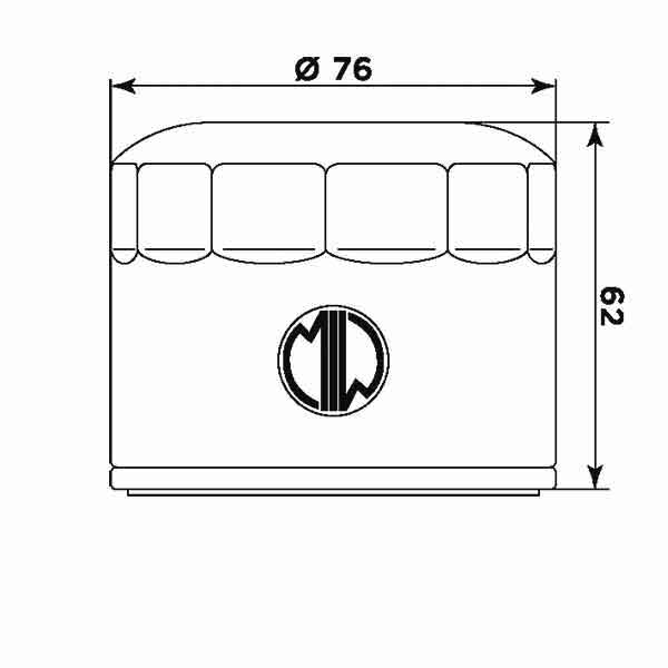 Filtro Olio Meiwa B9004 BMW 11427721779