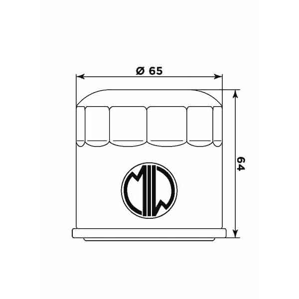 Filtro Olio Meiwa H1015 HONDA YAMAHA 5GH134406000 - 15410MFJD01 - 16097-0002 