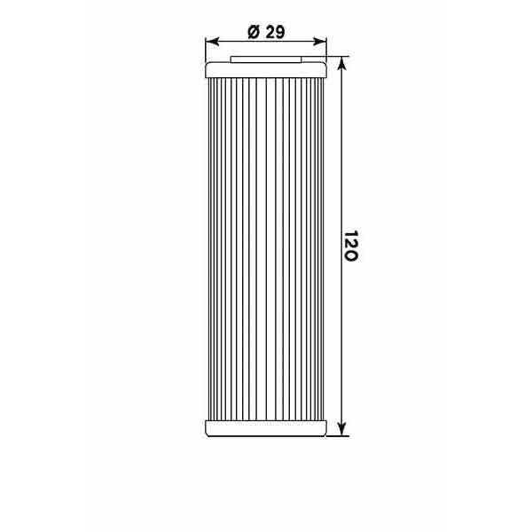 Filtro Olio Meiwa BT13001 cross enduro BETAMOTOR (HF631)