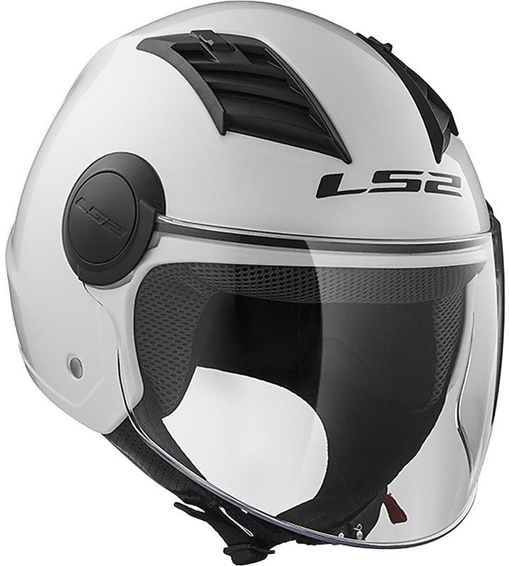 Casco per moto e scooter Jet OF562 Airflow Bianco Lucido Ls2