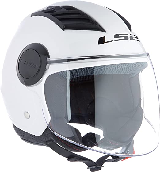 Casco per moto e scooter Jet OF562 Airflow Bianco Lucido Ls2