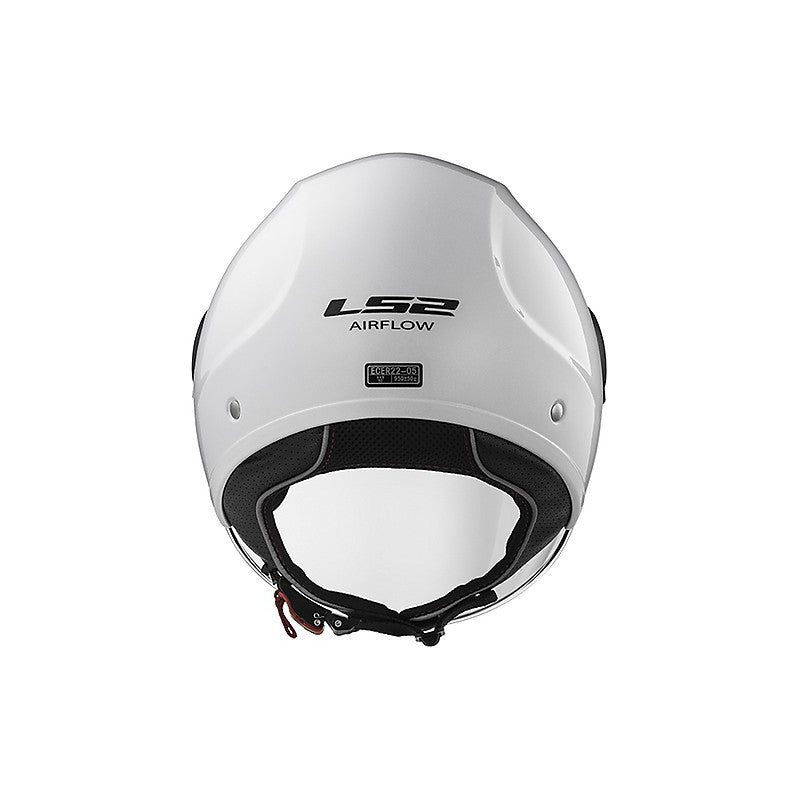 Casco per moto e scooter Jet OF562 Airflow Bianco Lucido Ls2