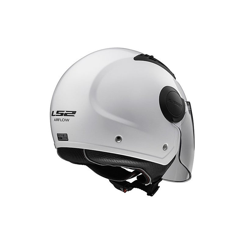 Casco per moto e scooter Jet OF562 Airflow Bianco Lucido Ls2