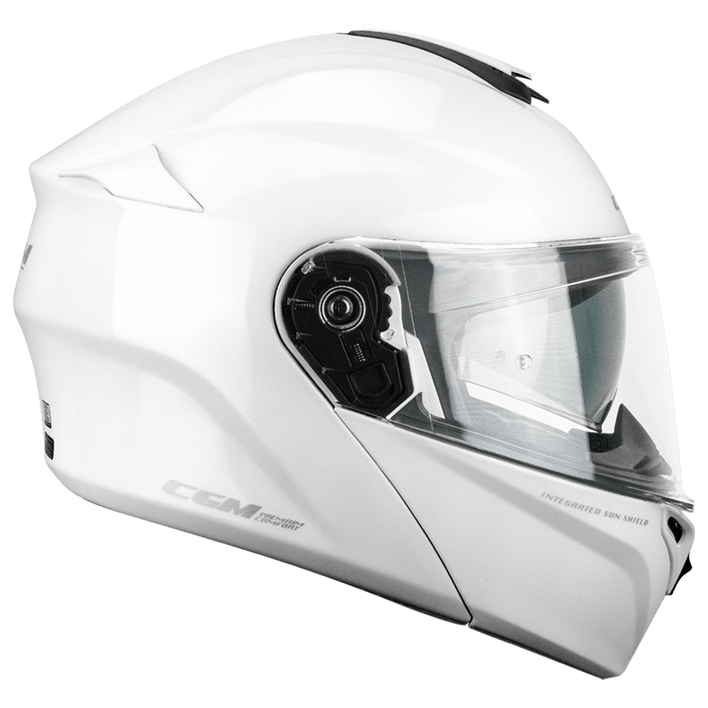 Casco Modulare apribile per moto Uomo Donna 508A BERLINO MONO Bianco