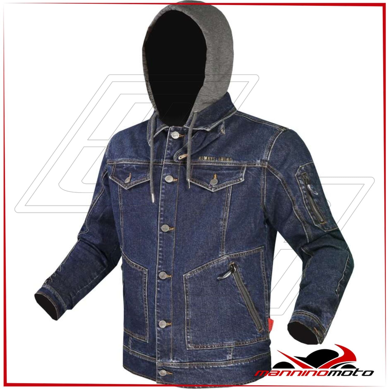 Giacca di Jeans da moto Uomo Blu LS2 OAKY MAN JACKET 