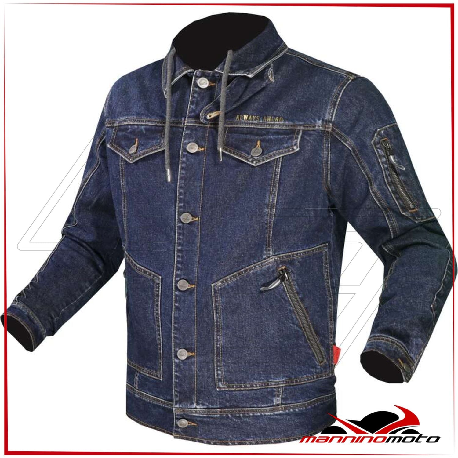 Giacca di Jeans da moto Uomo Blu LS2 OAKY MAN JACKET 