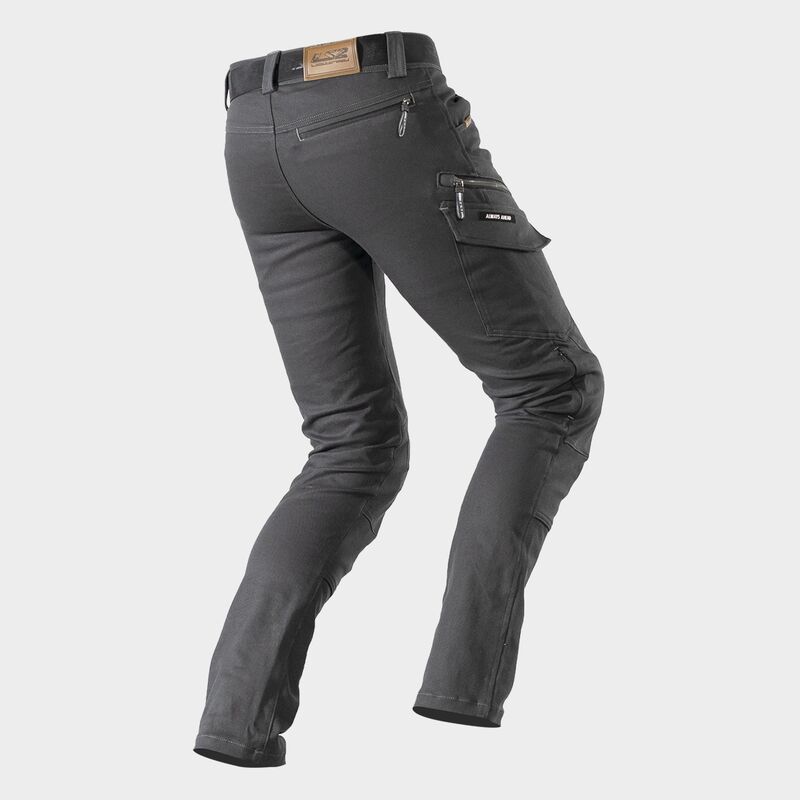 Pantalone per moto impermeabili Uomo LS2 STRAIGHT MAN PANT DARK GREY