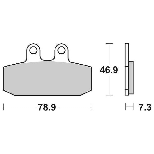 Pastiglie Freno Sbs Moto guzzi V 850 Posteriori