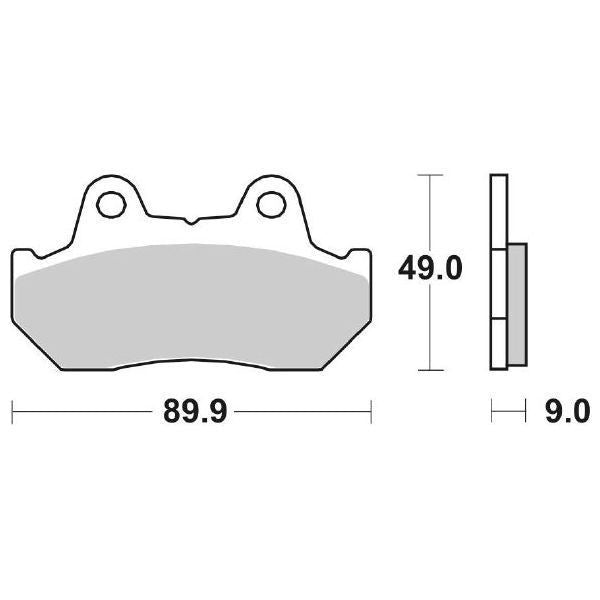 Pastiglie Freno Sbs 127Hf HONDA CN 250