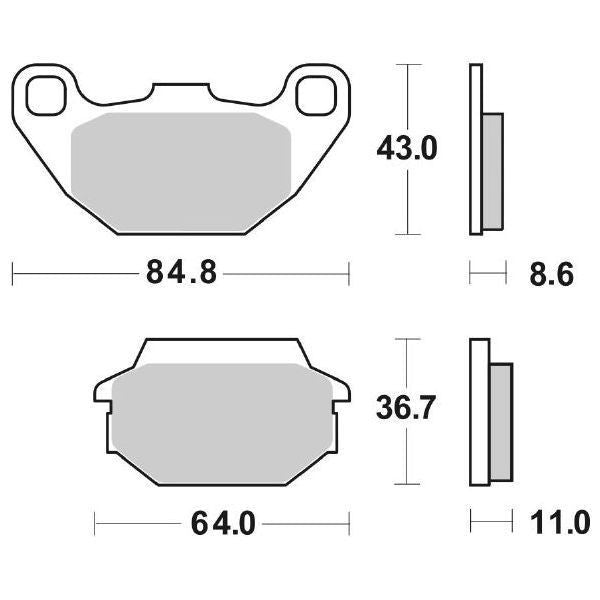 Pastiglie Freno SBS 154HF 