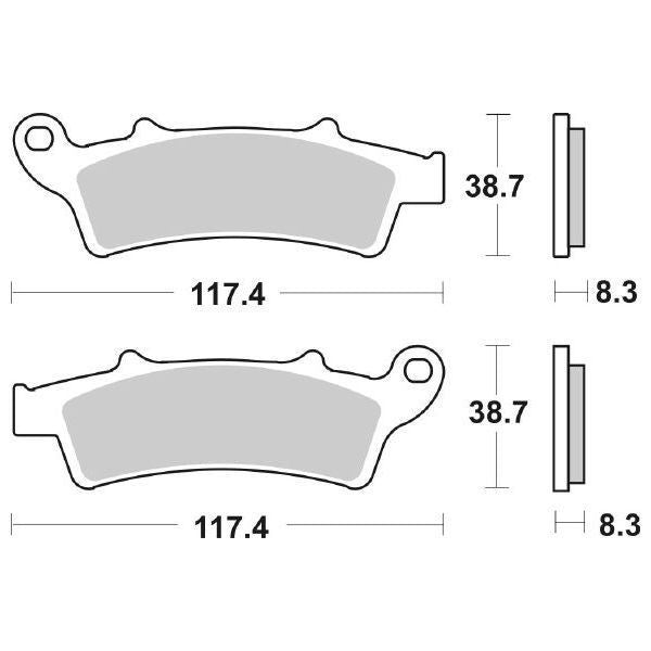 Pastiglie Freno Sbs 159Ct