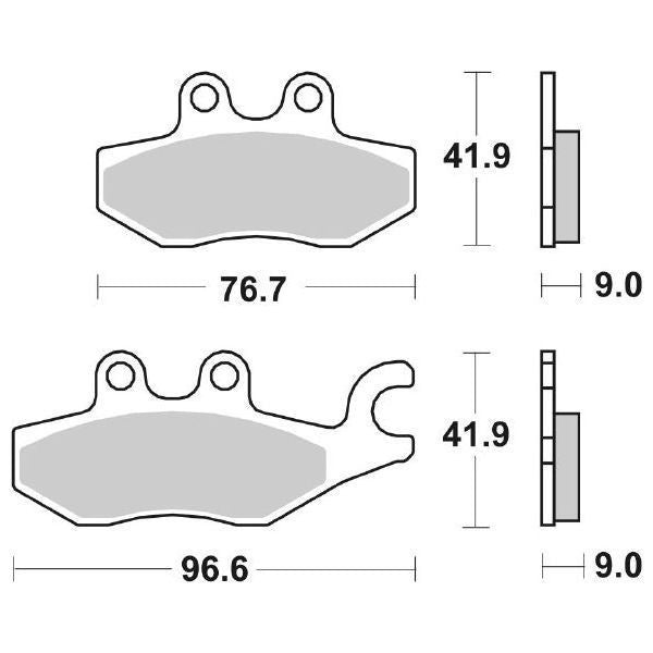 Pastiglie Freno Sbs 187Hf