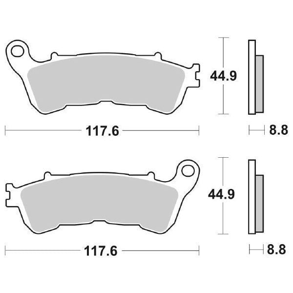 Pastiglie Freno Sbs Anteriori Honda sh 125/150/300 Forza/Silver Wing