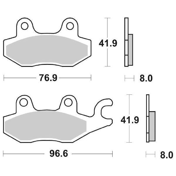 Pastiglie Freno Sbs Anteriori KYMCO People S  - 00126221