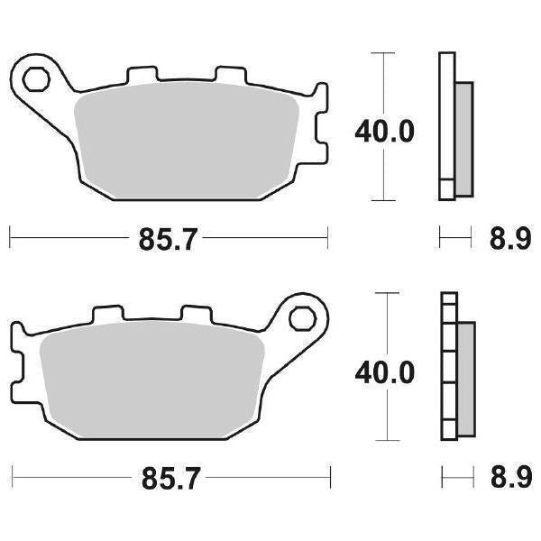 Pastiglie Freno Posteriori Sbs 657Hf