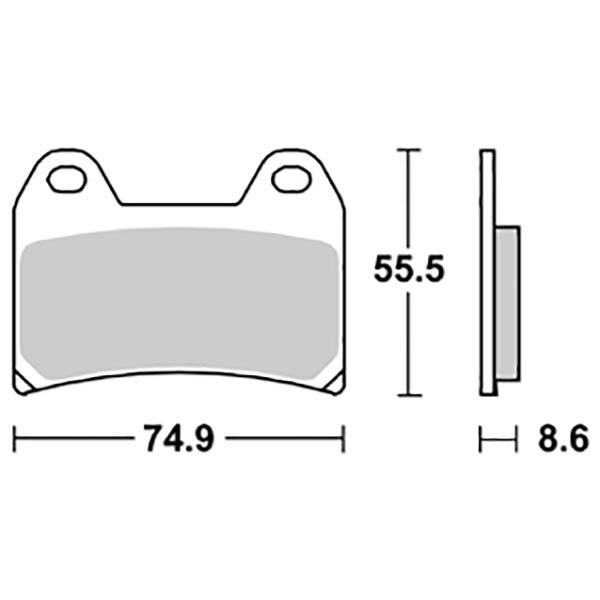 Pastiglie Freno Anteriore Sbs 706Sp DUCATI - BENELLI    