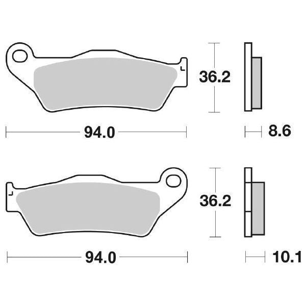 Pastiglie Freno Sbs 742 Moto Bmw