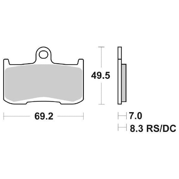 Pastiglie Freno Anteriore Sbs 782Hs Kawasaki z 800