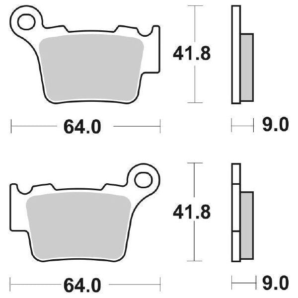 Pastiglie Freno posteriori Sbs 791Cs KTM    