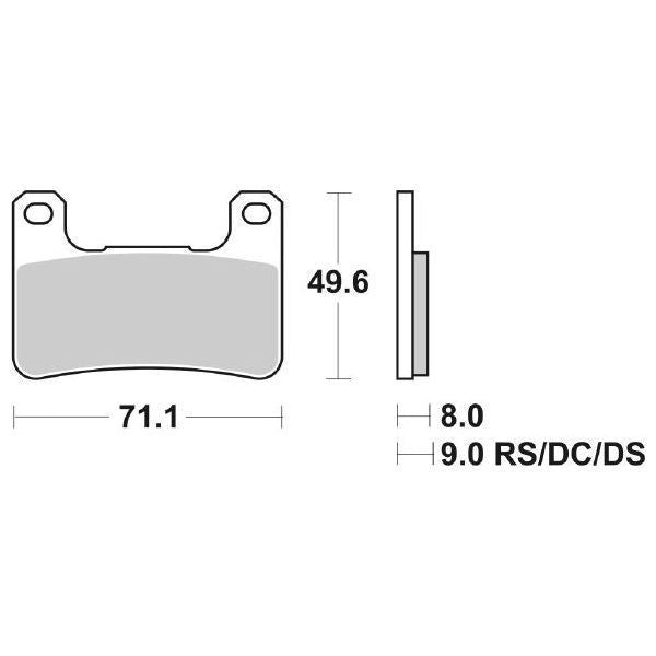 Pastiglie Freno Anteriore Sbs moto KAWASAKI Z900/1000 SUZUKI    