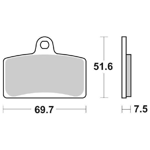 Pastiglie Freno Sbs 821HS Anteriore Aprilia Rs4 50-125 