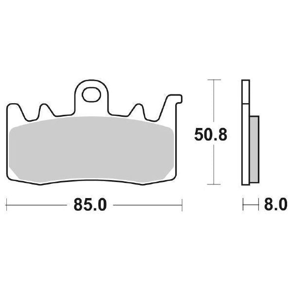 Pastiglie Freno Anteriore Sbs 900Hs