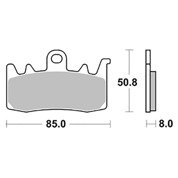 Pastiglie Freno Anteriore Sbs TRIUMPH/DUCATI/APRILIA/BMW             