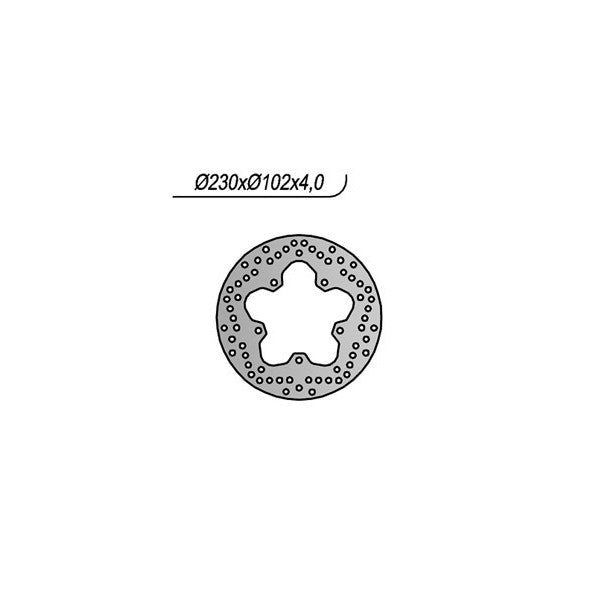 Disco Freno posteriore Yamaha YZF R 125 2008 - 2013 - 5D7F582W0000